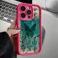 thumbnail image 1 of INS Retro Butterfly Silicone Phone Case For iPhone 11 12 13 14 15 Pro Max Plus XS X XR SE2020 Shockproof Bumper Back Cases Cover RJ, 1 of 6