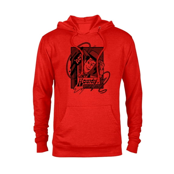 Disney and Pixar’s Toy Story Woody Hey Howdy! - Pullover Hoodie for Adults - Customized-Red