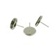 thumbnail image 4 of 24 piezas de pendientes de bricolaje para cabujón, para pendientes, accesorios de 10 mm Blanco Sunnimix Espacios en blanco de aretes de Bazel redondos, 4 of 6