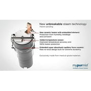 New! Mypurmist Free Ultrapure Handheld Personal Steam Inhaler, Vaporizer and Humidifier (Cordless 2-Pack)