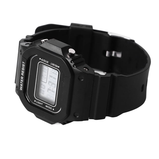 Sports Watch For Men Women LED Backlight 12/24H Waterproof Smart Sports Watch For Running Hiking Black