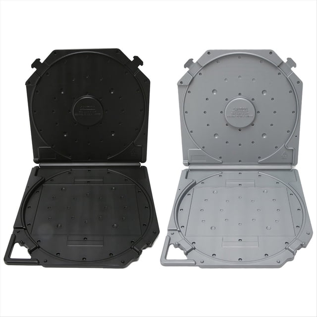 10 Inch Empty Tape Reel Storage Box Scratch Resist Full Protection Open Reel Sound Tape Box for Sound Tapes Grey