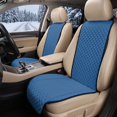 thumbnail image 2 of Uorisanigo Blue Car Front Seat Covers Quilted 2 Pack Car Seat Cushion Pads Polyester Fabric Non‑Slip Car Seat Protector Auto Interior Accessories Universal Fit for Sedan SUV Truck Van Vehicles, 2 of 7