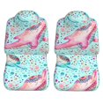 thumbnail image 3 of LAKIMCT Lovely Dolphins Pattern Car Seat Covers Vehicle Front Seat Covers Universal Fit Seat Protector, 3 of 9