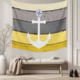 thumbnail image 5 of Nautical Anchor Small Tapestry for Bedroom Wall Hanging Tapestry, Yellow Gray Gradient Wooden Grain Ceiling Backdrop Tapestries Poster Blanket Wall Decor for Teens Room Living Room Dorm 23" x 28", 5 of 8
