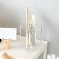 thumbnail image 3 of Makeup Brush Holder Clear Pen Holder Cup Desk Accessories Acrylic, 3 of 6