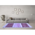 thumbnail image 3 of Ahgly Company Machine Washable Indoor Rectangle Abstract Blue Contemporary Area Rugs, 7' x 10', 3 of 4