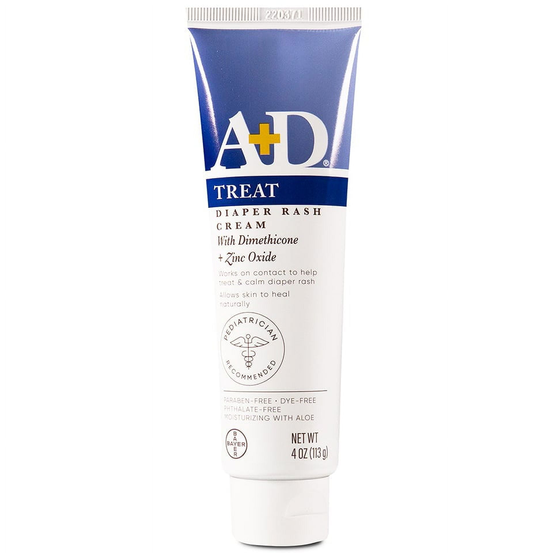 3 Pack A+D Diaper Rash Cream with Aloe Diaper Rash Cream 4 Oz Each