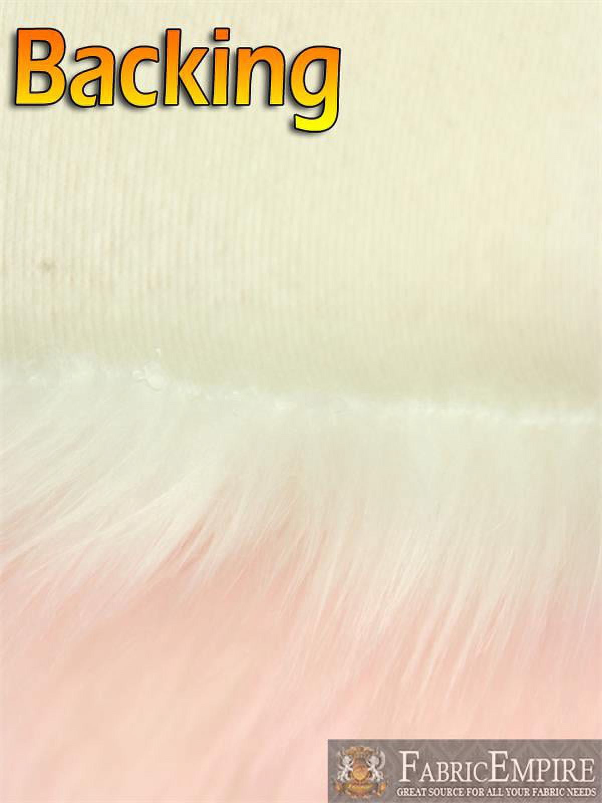 Faux Fur Fabric Long Pile Candy Shaggy BABY PINK / 60" Wide / Sold by the Continuous yard