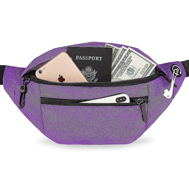 Mochila cruzada con bolsillos con cremallera, un regalo para deportes, entrenamiento, viajes, mochila informal para correr