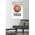 thumbnail image 2 of NBA Philadelphia 76ers - Drip Ball Wall Poster with Wooden Magnetic Frame, 22.375" x 34", 2 of 6