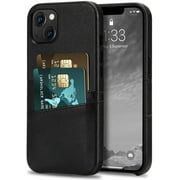 TENDLIN Compatible with iPhone 13 Case Wallet Design Premium Leather Case with 2 Card Holder Slots Compatible