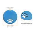 thumbnail image 2 of Uxcell Metal Dog Paw Tags Stamping, 0.98"x0.98" Blue Blank Dog Tags DIY Engraving Blank Tags 10pcs, 2 of 6