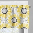 thumbnail image 5 of Ambesonne Yellow Valance & Curtain, Sun Flower Nature Art, 55"x24", Yellow Grey, 5 of 6
