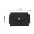 thumbnail image 2 of Cartera compacta para tarjetas de identificación y crédito, elegante organizador de tarjetas de presentación de cuero negro, 2 of 8