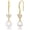 Hook 1 Pearl + 3 Leaf CZ-Silver, variant on Earrings For Women 14K Gold/18 White Gold Plated Hypoallergenic 925 Sterling Silver Stud Trendy Minimalist Style For Formal Everyday Prom Bridal Bridal Wedding[e7773]