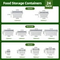 thumbnail image 3 of ATUPEN 50 Pcs Food Storage Containers with Lids, Plastic Containers Kitchen Organizers and Storage(24 Containers + 24 Lids), 3 of 7