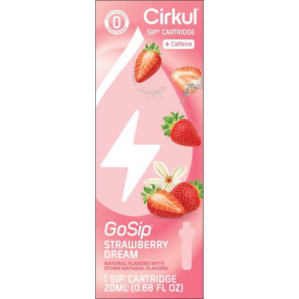 Cirkul GoSip Strawberry Dream Flavor Cartridge, Drink Mix, 1-Pack