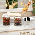 thumbnail image 4 of Yayeee 2 Pack Qtip Holder Bathroom Cotton Swab Canister with Lid Clear Dispenser Set, Large Colorful Flowers, 4 of 6