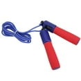 thumbnail image 1 of Conteo electrónico para niños, cuerda para saltar, mango de esponja, rodamiento giratorio de 360 ​​°, culturismo, Fitness, cuerda para estudiantes, rojo y morado, 1 of 10