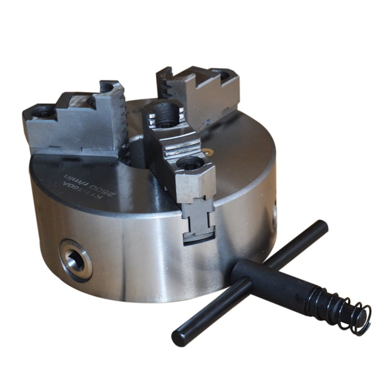 ITNBUYING Lathe Chuck 6" Wood Turning Chuck 3 Jaw Self Centering