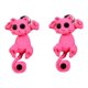 thumbnail image 1 of Guardurnaity 1 Par De Pendientes De Mujer Pendientes De Dibujos Animados De Animales Pendientes Push-back De Dibujos Animados - Negro Blanco Ropa, zapatos y accesorios Miscelánea rosa rojo + negro, 1 of 6