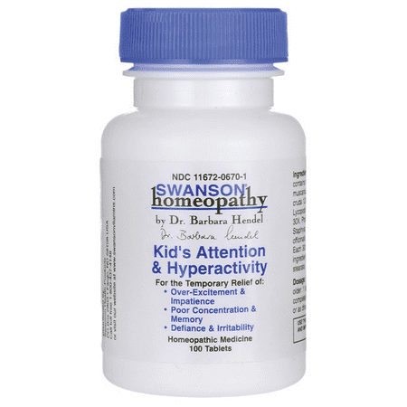 Swanson Kids Attention & Hyperactivity 100 Tabs