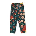 thumbnail image 4 of Bingfone Pajamas For Women,Berries And Flowers Pajama Pants With Pockets-Small, 4 of 9