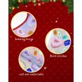 thumbnail image 6 of Colorful Love Heart Christmas Tree Skirt 36 Inches Large Christmas Skirt Tree, Cream Rainbow Color Love Heart Tree Skirt Christmas Decorations for Fireplace Party Holidays Indoor Outdoor, 6 of 7