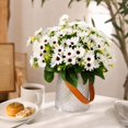 thumbnail image 4 of Artificial Daisies Bouquet with Green Leaves, Fake Flowers for Home Decoration, Fall Living Room Decor 1 Set, 4 of 4