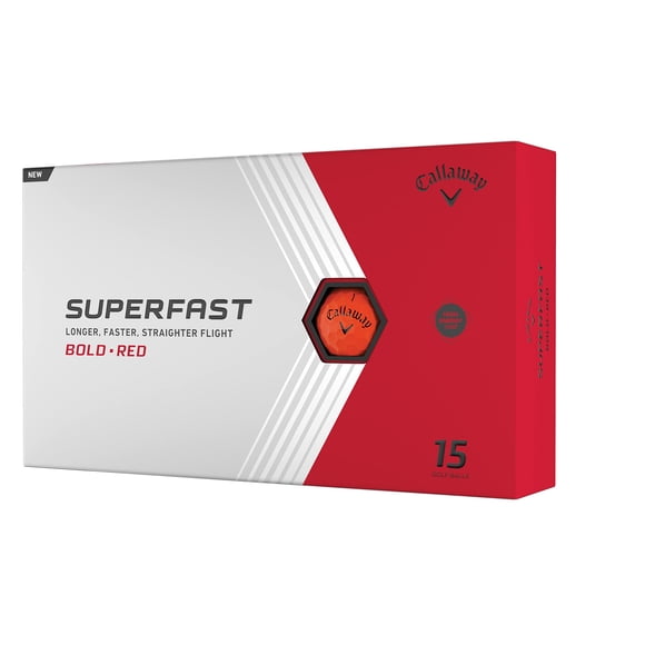 Pelotas de golf Callaway Superfast Bold Red
