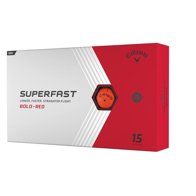 Pelotas de golf Callaway Superfast Bold Red