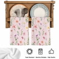 thumbnail image 5 of Pink Spring Floral Kitchen Towels Set of 4, Flowers Botanical Elegant Pastoral Absorbent Dish Towels for Kitchen, Microfiber Hand Towel, Quick Drying Tea Towel for Cleaning Decorative Dishcloths, 5 of 7