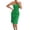 A335-Green, variant on Womens Midi Dresses Sleeveless Strapless Tube Top Textured Fabric Form-Fitting Bodycon Dress with Side Slit