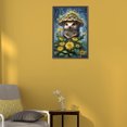 thumbnail image 2 of (w2686) Resina Con Diamantes La Serie Little Hedgehog Animal 30*45CM, 2 of 9