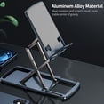 thumbnail image 3 of TFixol Adjustable Aluminum Alloy Phone Tablet Stand Portable Folding Phone Bracket Stable Structure for Mobile Phone Tablet Blue, 3 of 8