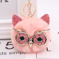 thumbnail image 1 of Llavero De Dibujos Animados De Moda Lindo Búho Suave Pompón Cola De Animales Bola De Pelo Coche Para Damas Bolsa Accesorios Mamá Regalo Gao Jiahui  unisex, 1 of 2
