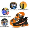 thumbnail image 5 of ORISTACO Steel Toe Work Safety Sneakers 0296 Orange 49, 5 of 7