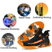 ORISTACO Steel Toe Work Safety Sneakers 0296 Orange 50