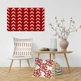 thumbnail image 5 of Set of 4 Pillow Covers 18x18 Red Rustic Linen Decorative Throw Pillow Covers Outdoor Modern Decor Square Cushion Covers for Patio Couch Sofa Bedroom Living Room (Red New), 5 of 6