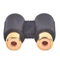 thumbnail image 2 of NATEFEMIN 2 Pcs Female to Female RCA Adapter for Audio Video Cable Conductive Extender Stable Durable for Cameras DVDs VCDs, 2 of 9