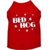 Pet Dog Cat Shirt Screen Printed, "Bed Hog"