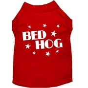 Pet Dog Cat Shirt Screen Printed, "Bed Hog"