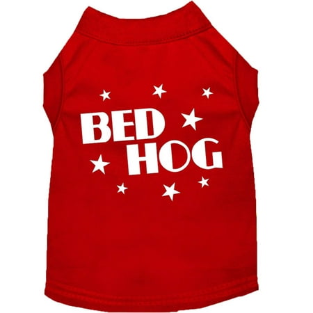 Pet Dog Cat Shirt Screen Printed, "Bed Hog"