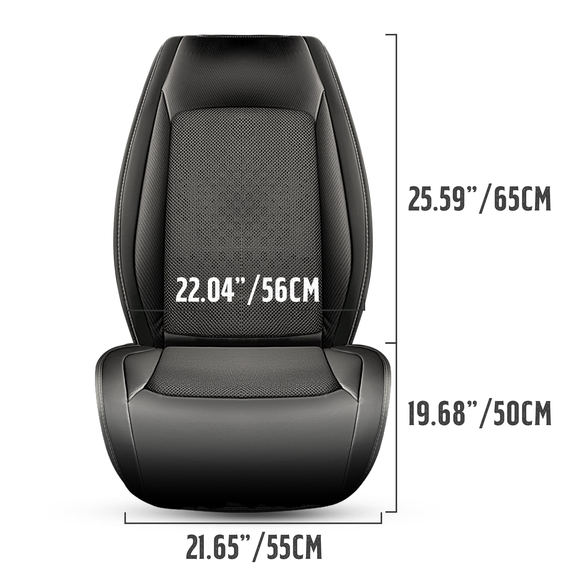 16-Fan Cooling Car Seat Cover–Ventilated Cushion for Cars, SUVs & Trucks, Universal Fit, 12V Ideal for Daily Commutes & Road Trips (No Headrest Cover)