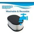 thumbnail image 5 of HQRP 2-Pack Washable & Reusable Hepa Filter for Hoover TurboPOWER 3100 Fold Away Bagless Vac, 5 of 7