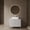 White, variant on 30" Elegant Compact Freestanding Cabinet, Bathroom Storage Unit with Soft Close Door, Modern Small Bathroom Vanity with Ceramic Sink for Bathroom, White