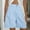 Blue, variant on Hvot&aat Women Bermuda Shorts High Waisted Striped Wide Leg Shorts Dressy Casual Button Zipper Shorts with Pockets