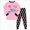 D278-Pink, variant on 6-7 Years Child Girl Clothes Set Crewneck Sweatshirt Long Sleeve Sweater Pocket Pants Fall Outfits 6-12 Months 12-24 Months 2T 3T 4T 5T 6T 7T Girl, Outfit