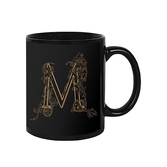 Vintage Letter M Design  Mug Unisex's -Image by Shutterstock